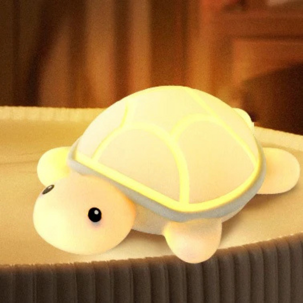 Turtle Lamp, Night Lamp for Bedroom, Turtle Night Lamp, Night Lamp for Kids, Birthday Gifts, Valentine Gift for Girlfriend, BPA-Free Silicone Lamp, Rechargeable, Turtle Lamp (Multicolor)