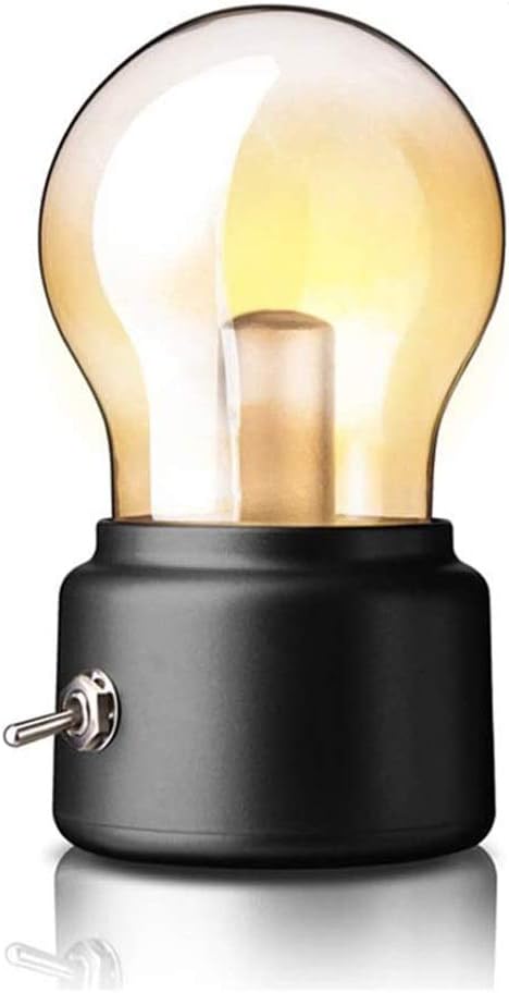 Creative Retro USB Rechargeable Bedside Desk Bulb Lamp