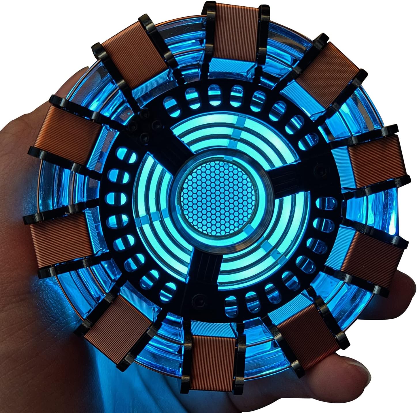 Iron Man Arc Reactor MK2, 1:1 avec lumière LED, Tony Stark a un cœur