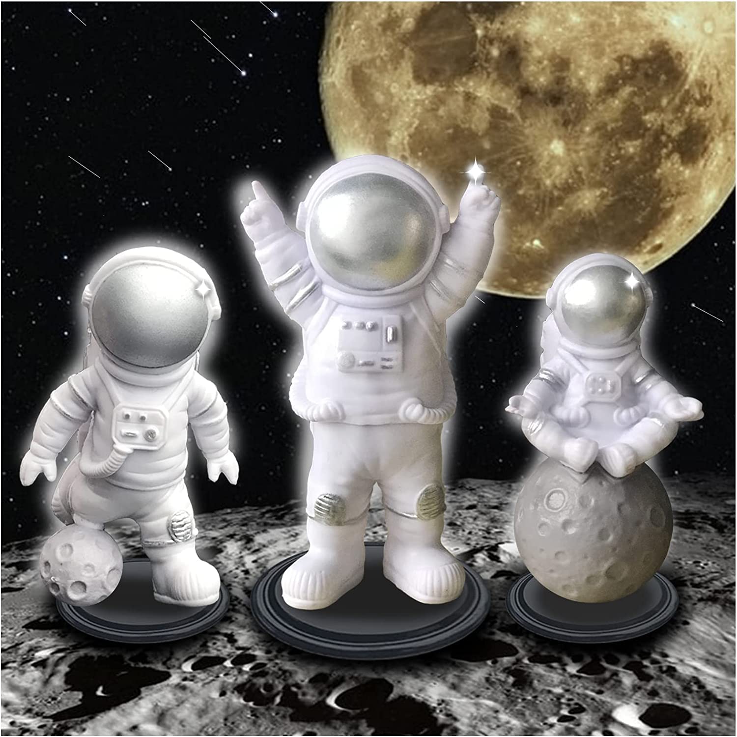 Astronaut Statue Spaceman,Desktop & Tabletop Decorative Cute Mini Spac ...