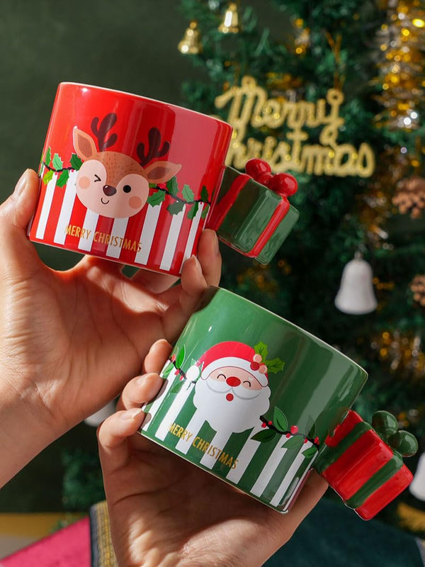 Ceramic Mug Creative Gift Box Handle Mug