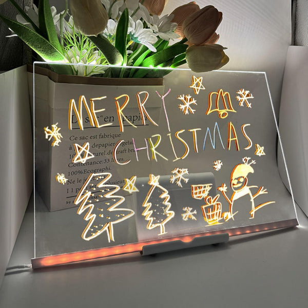 Acrylic Message Board with 12 Pens