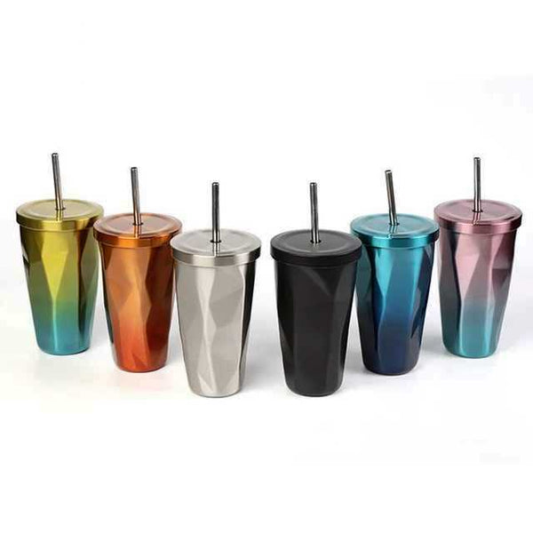 Diamond Shape Stainless Steel Tumbler