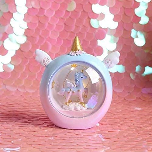 Unicorn Gold Horn Night Lamp (Pink and Blue)