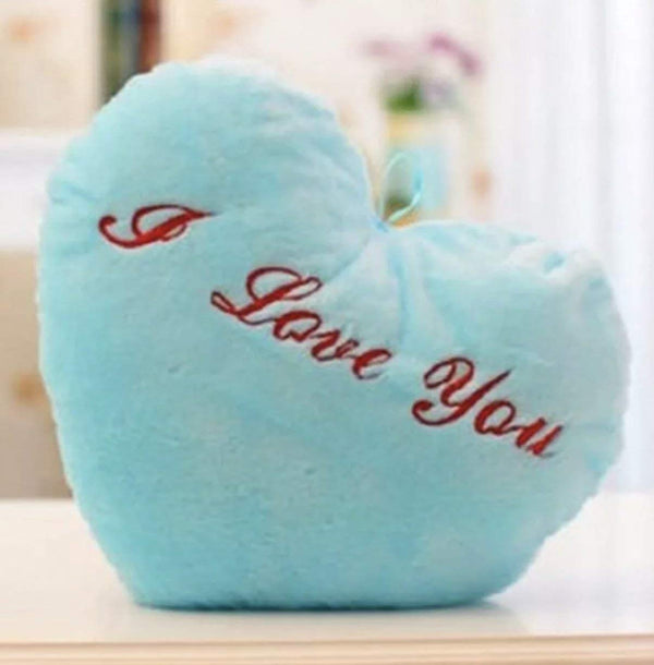 Heart Led Light Plush Toy Pillow (Blue)