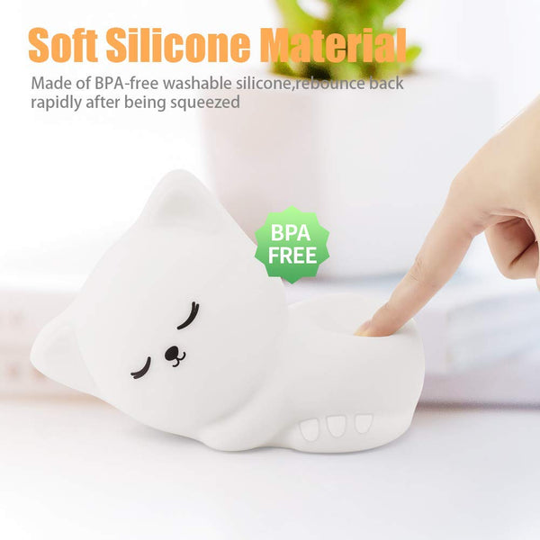 Color Changing Kitty Night Light for Kids