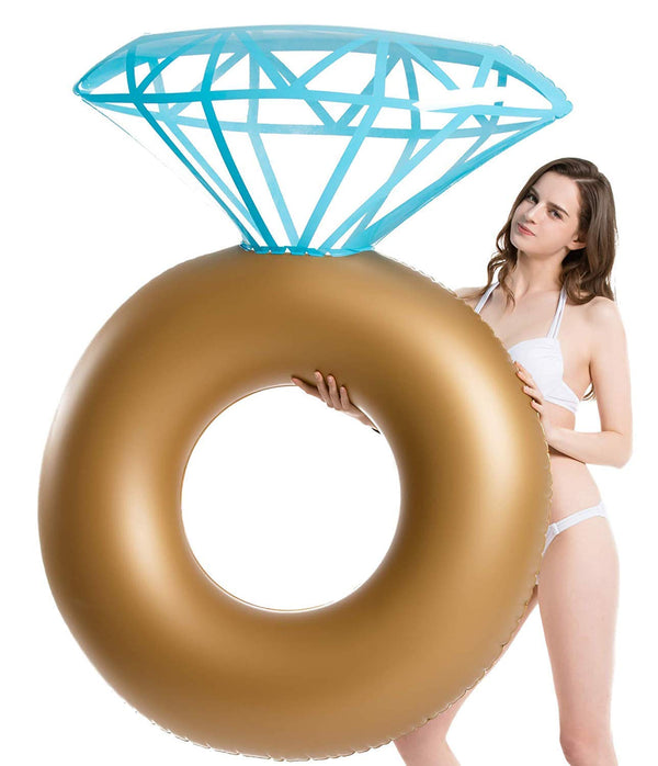 Inflatable Diamond Ring Pool Tube