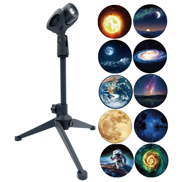 Earth Moon Galaxy Projector Lamp with 10 Projection Films