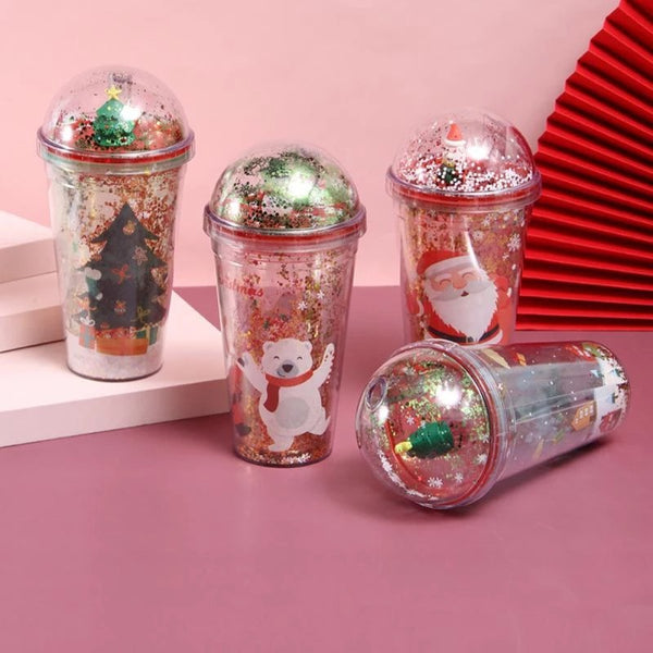 Creative Glitter Christmas Sipper